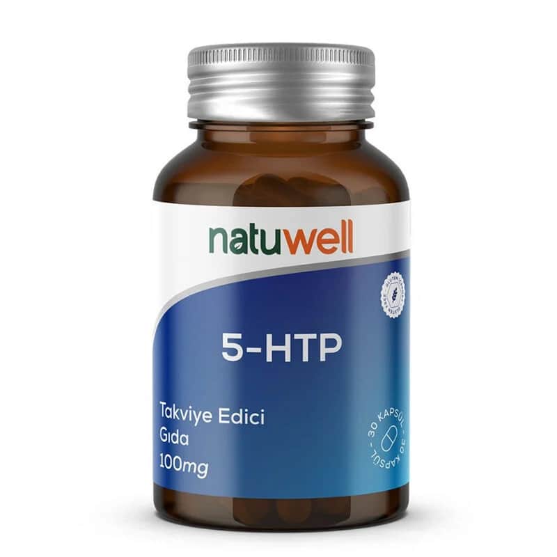 Natuwell 5-HTP 100mg Kapseln - Stimmung Unterstützung Ergänzung 30 Stück