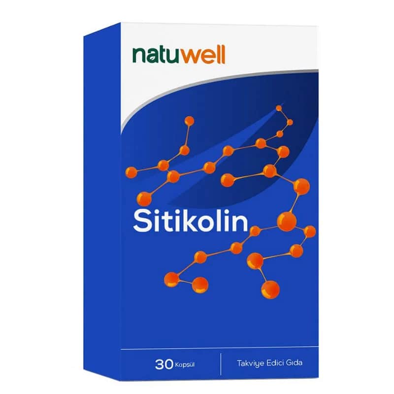 Natuwell Cholin Sitikolin Nahrungsergänzungsmittel - 30 Kapseln