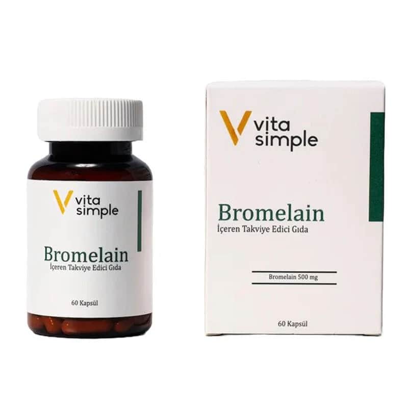 Vita Simple Bromelain Ergänzung - 60 Kapseln
