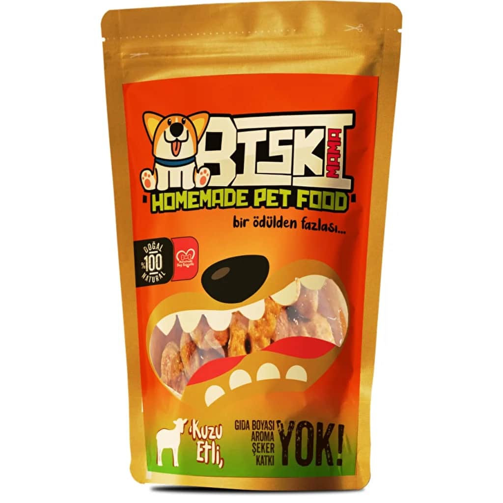 Biskimama 100% reines Lammfleisch Hundeleckerlis, 80g