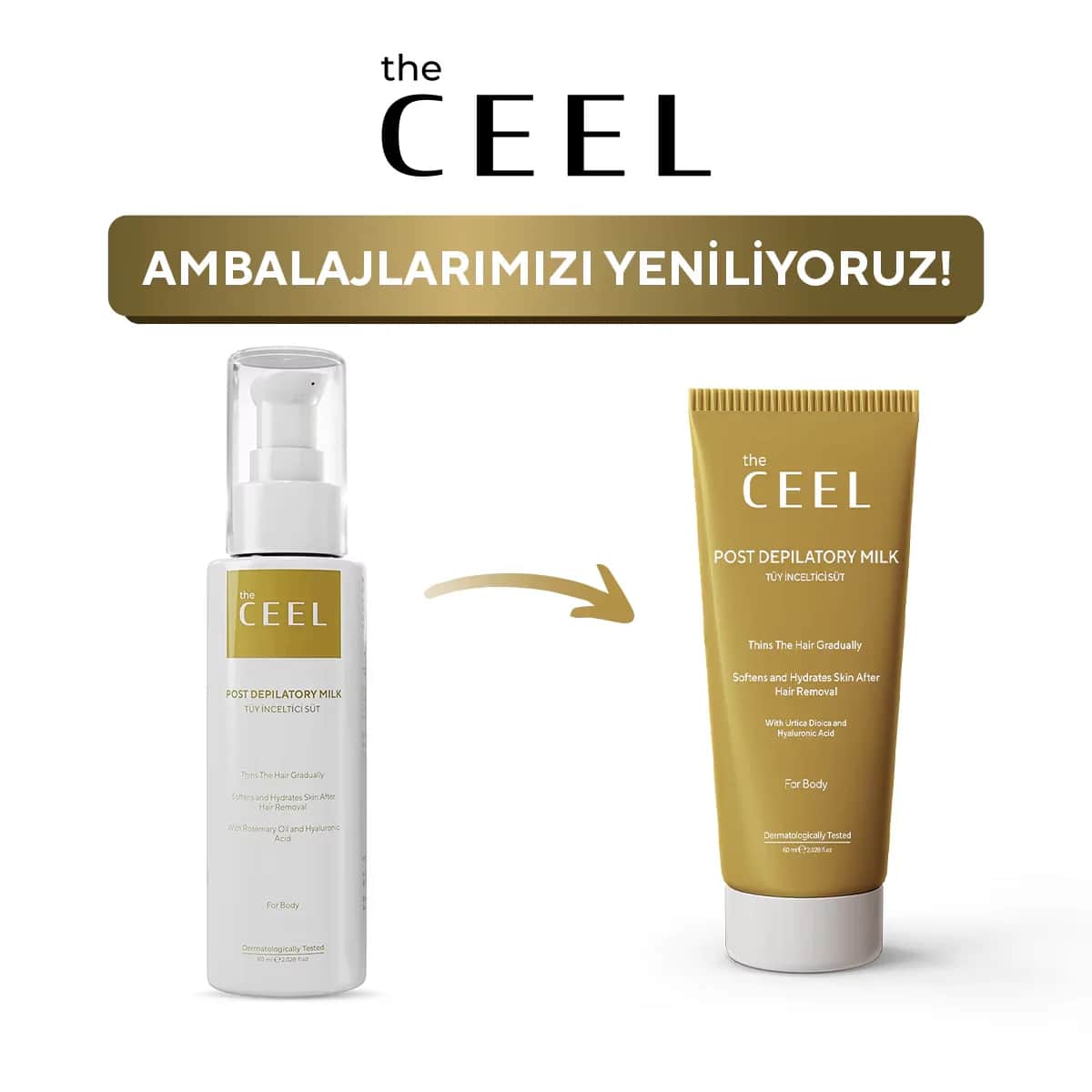 Die Ceel Haarverdünnungsmilch für glatte, jugendliche Haut 60ml