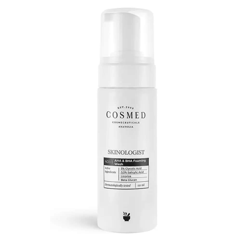 Cosmed Peeling Schäumendes Reinigungsmittel für Gesicht und Körper, Akne für fettige Haut, 150 ml