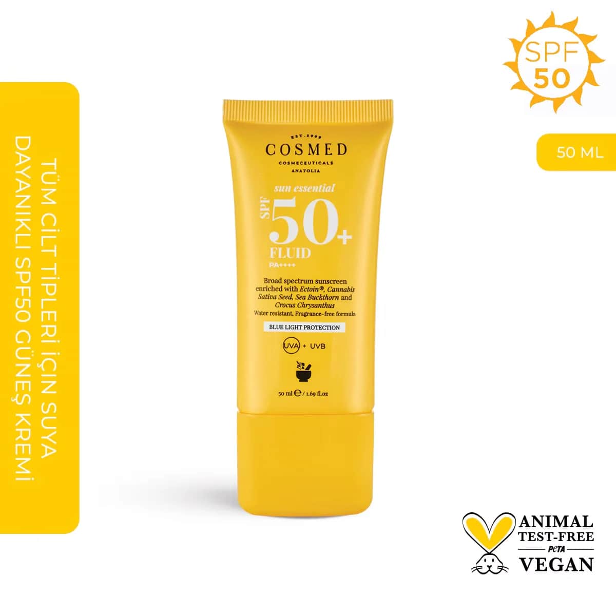 Cosmed Sun Essential SPF 50+ Fluid - Breitband-Schutz