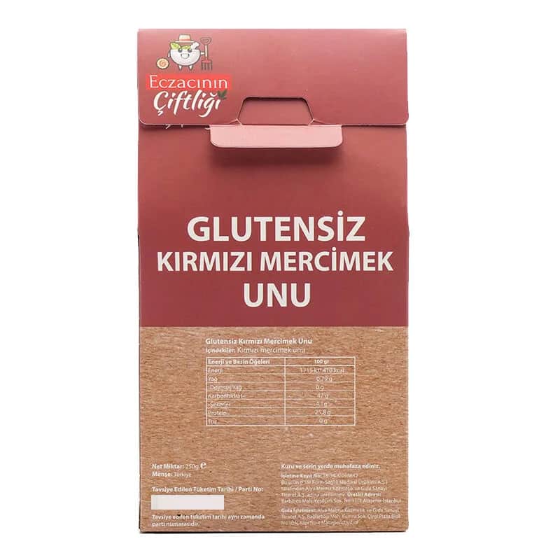 Glutenfreies rote Linsenmehl 250g
