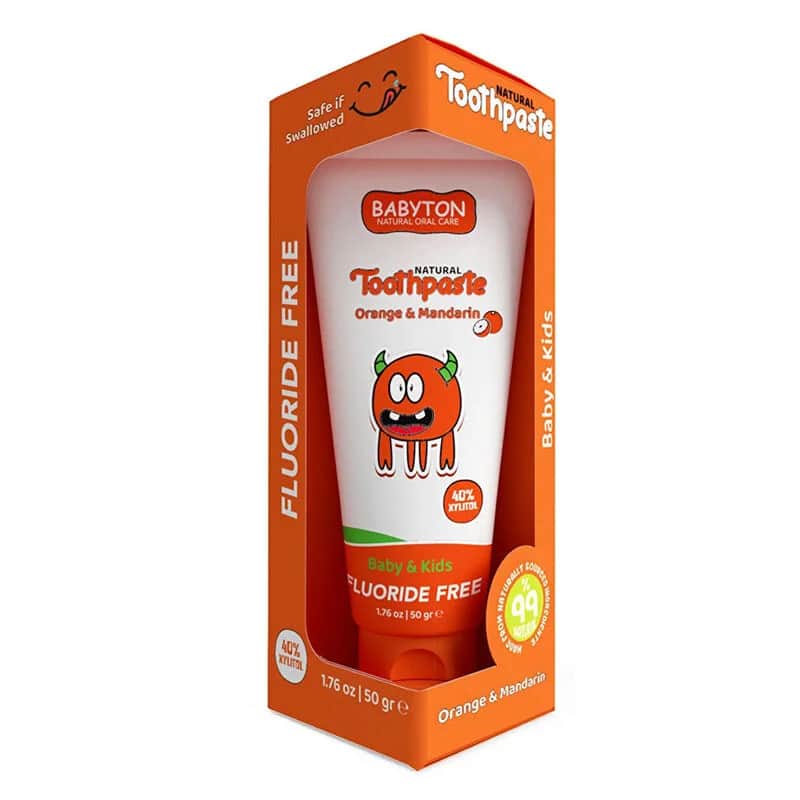 Babyton Bio-Zahnpasta 50g - Geschmack Orange &amp; Mandarine