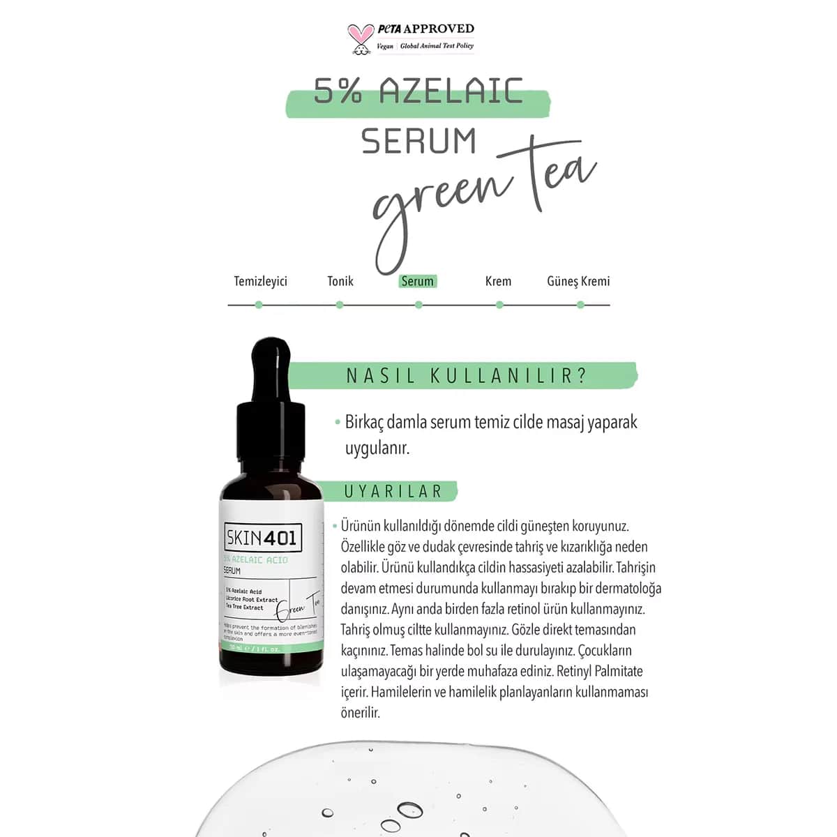 Skin401 Azelaic Säure 5% Serum