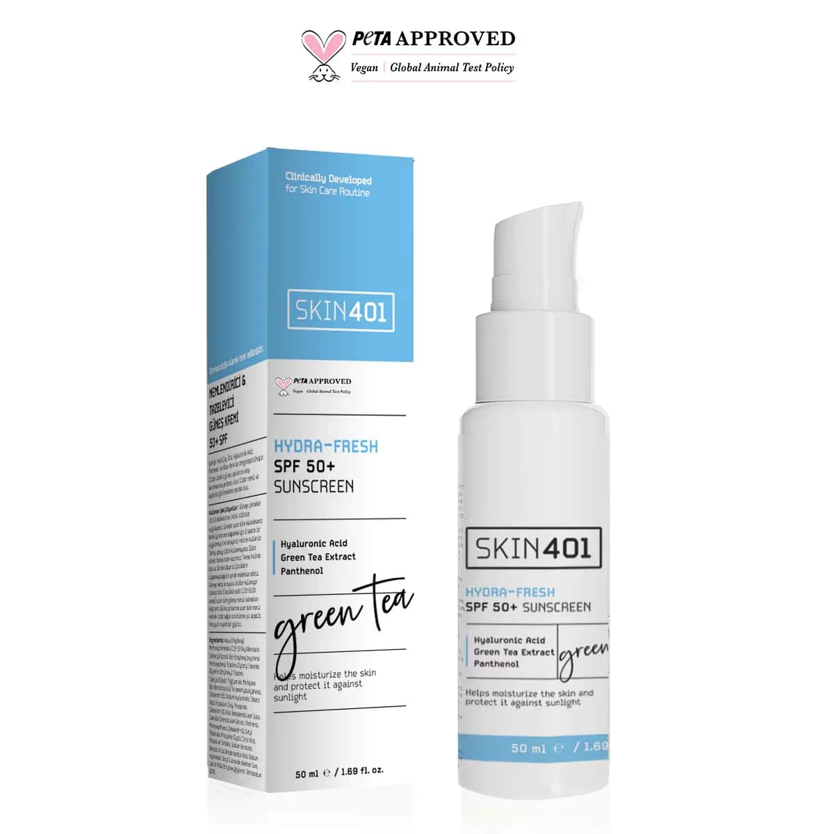 Skin401 SPF 50 Hydra Fresh Feuchtigkeitsspendende Sonnencreme 50ml