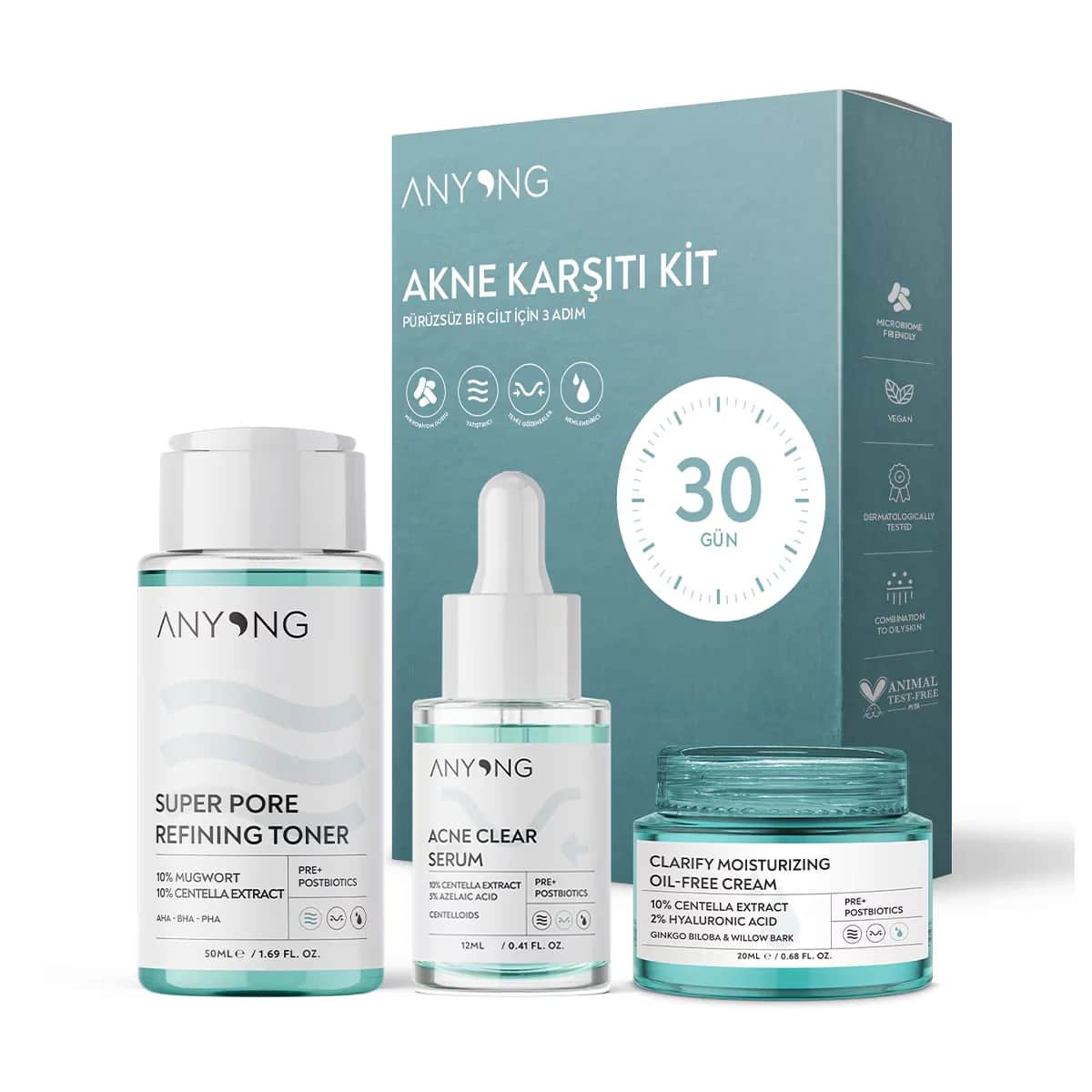 Anyong Anti-Akne &amp; Porenverfeinerndes Hautpflege-Set