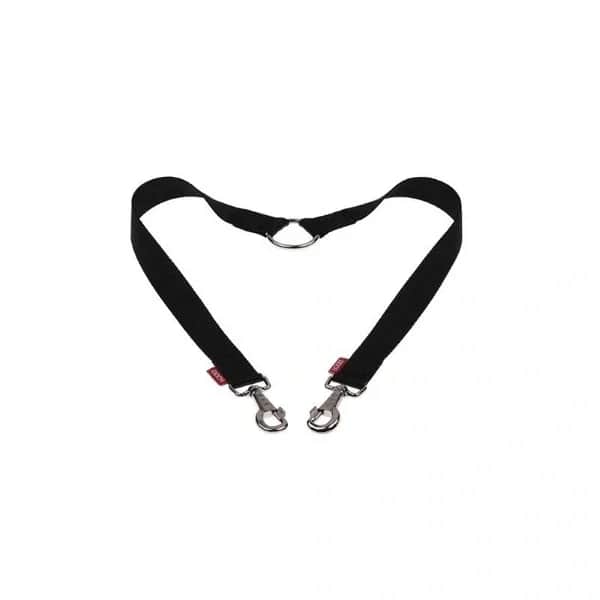 Doca DP35-02590 Doppelter schwarzer gewebter Reisegurt 50cm