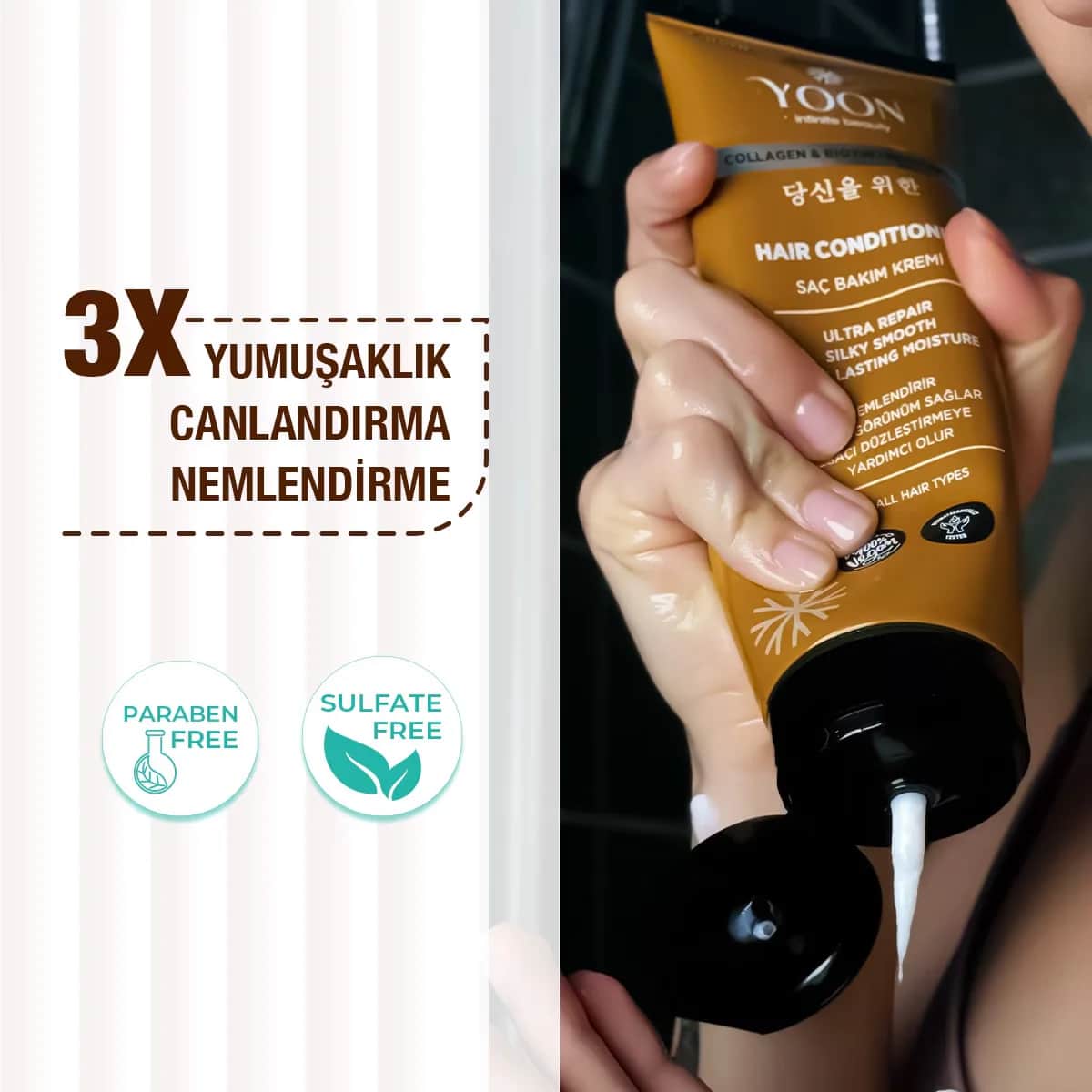YOON Biotin B7 &amp; Kollagen Vegane Haarpflegecreme 200ml