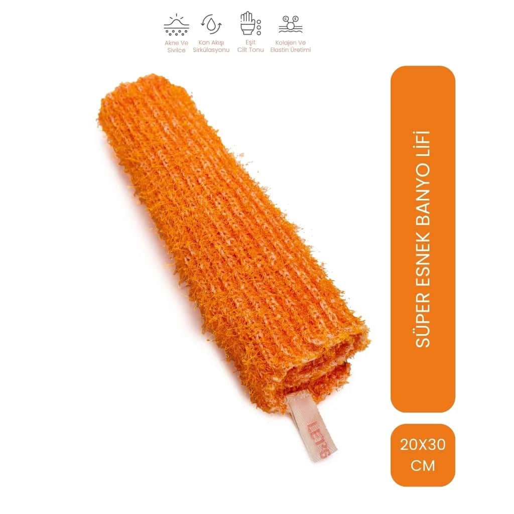 Letscrub 40x50 cm Orange Badeschwamm