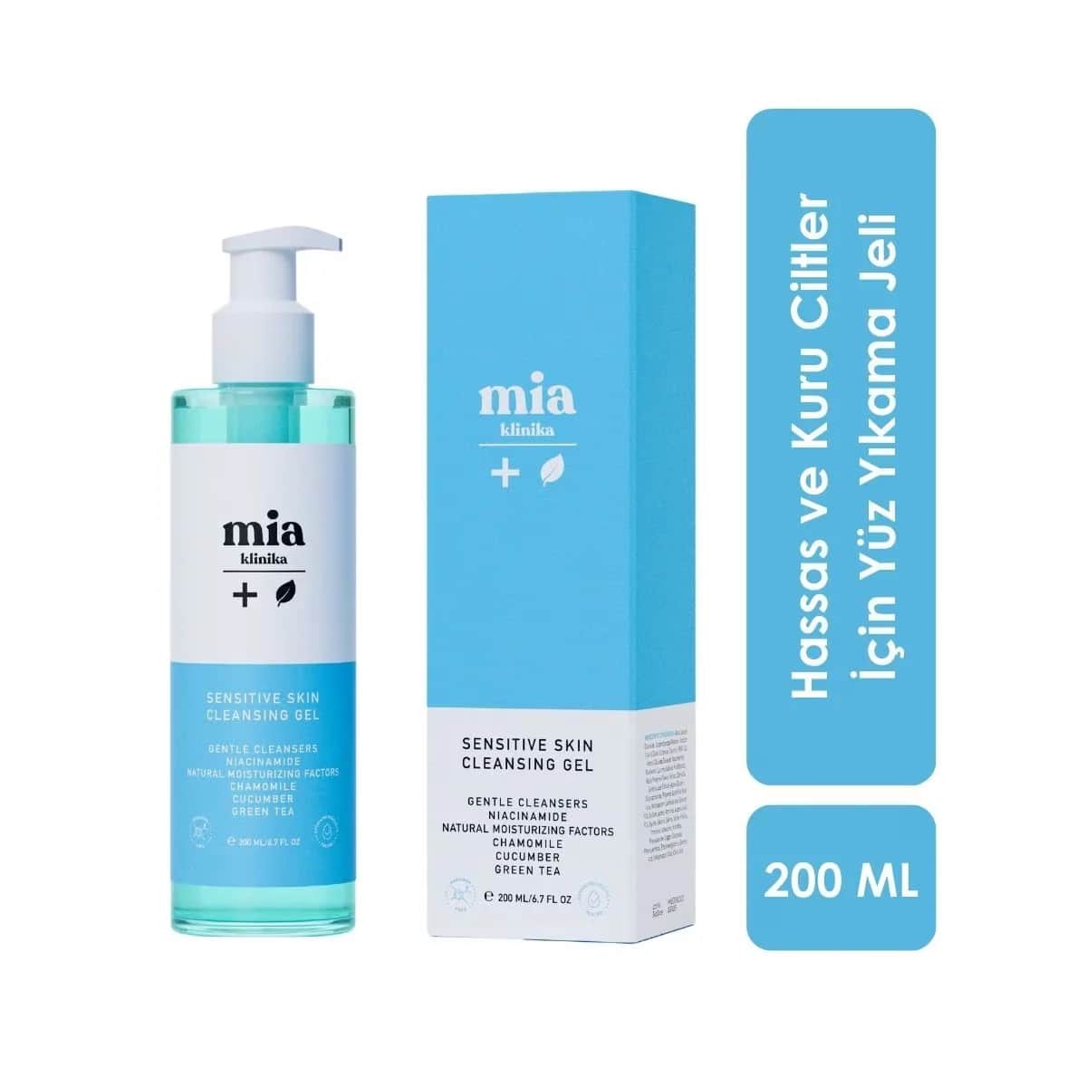 Mia Clinika Gesichtsreiniger für trockene und empfindliche Haut - 200 ml