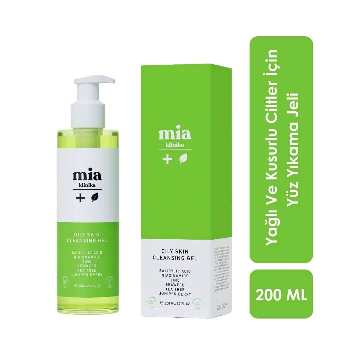 Mia Klinika Gesichtsreinigungs-Gel für fettige Haut - 200ml