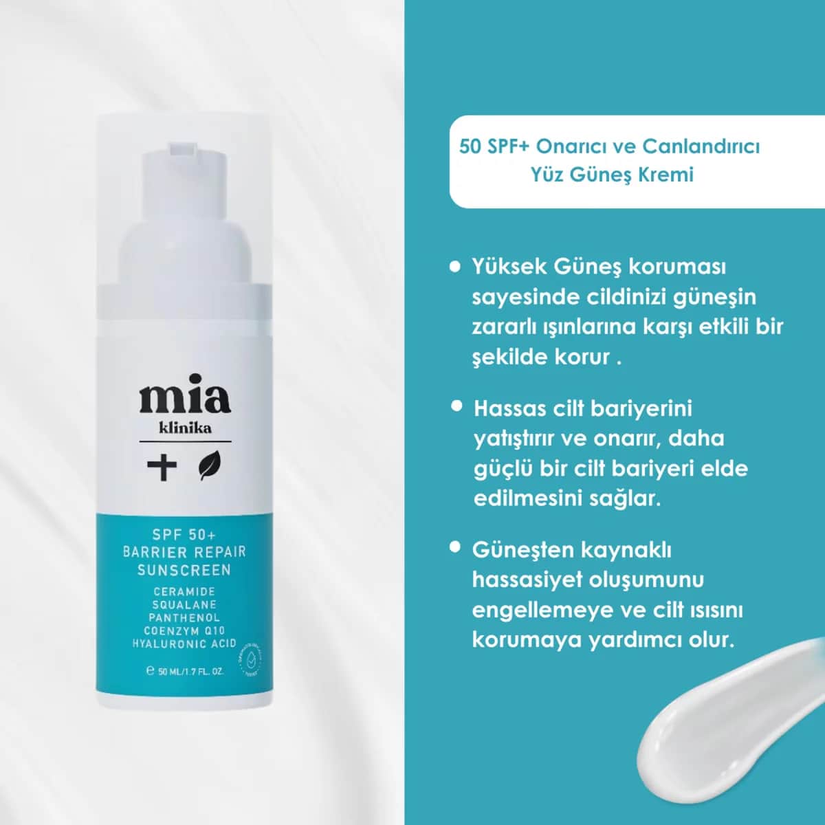 Mia Klinika SPF 50+ Reparierende Gesichts
