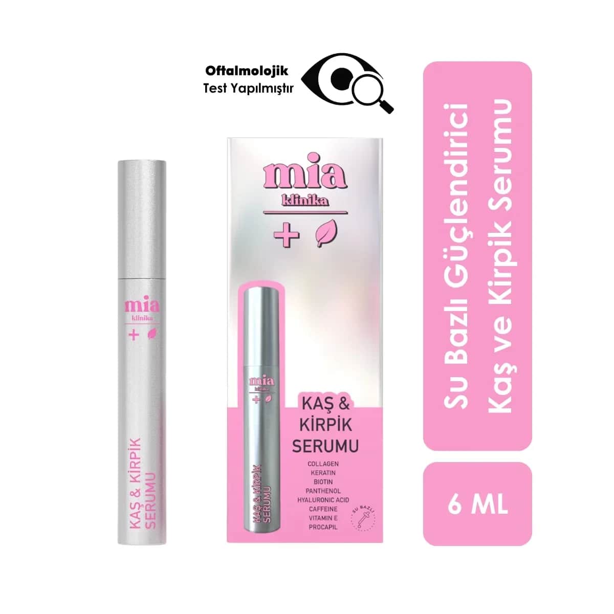 Mia Klinika Augenbrauen- und Wimpernserum - Volumen &amp; Stärkung 6ml