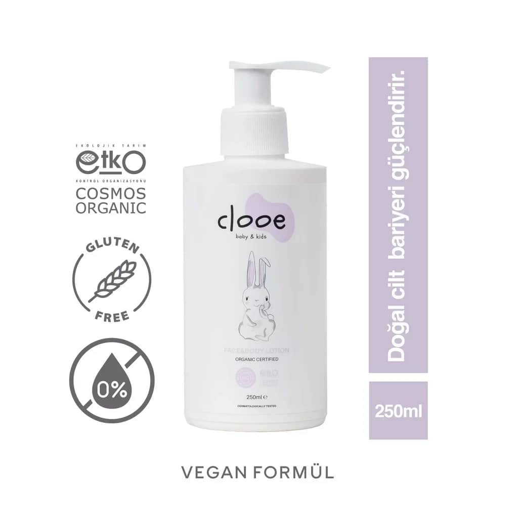 Clooe Bio Babylotion mit Argan- und Olivenöl, 250ml