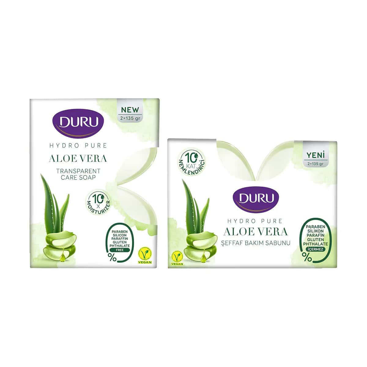 Duru Hydro Pure Aloe Vera Feuchtigkeitsseife - 2 x 135g