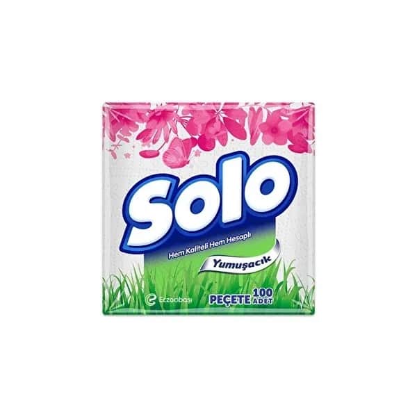 Solo Serviette 100 Stück - Robuste, faserige Textur für einfache Reinigung