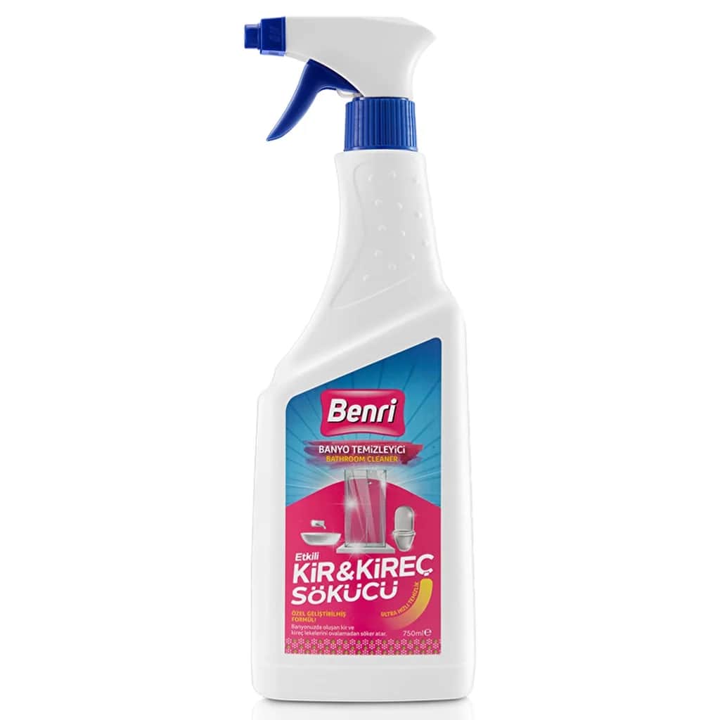 Benri 750 ml Badezimmerreiniger - Kalk- und Seifenfleckenentferner