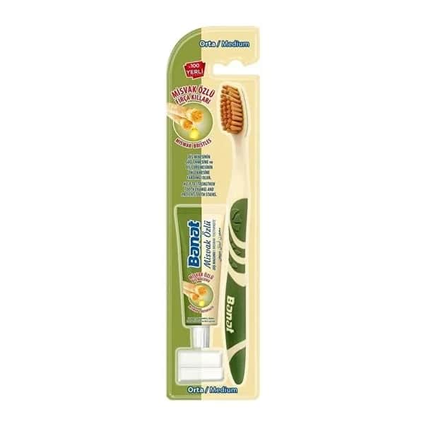 Banat Miswak Zahnpflegeset - Zahnschmelz stärken &amp; Atem erfrischen