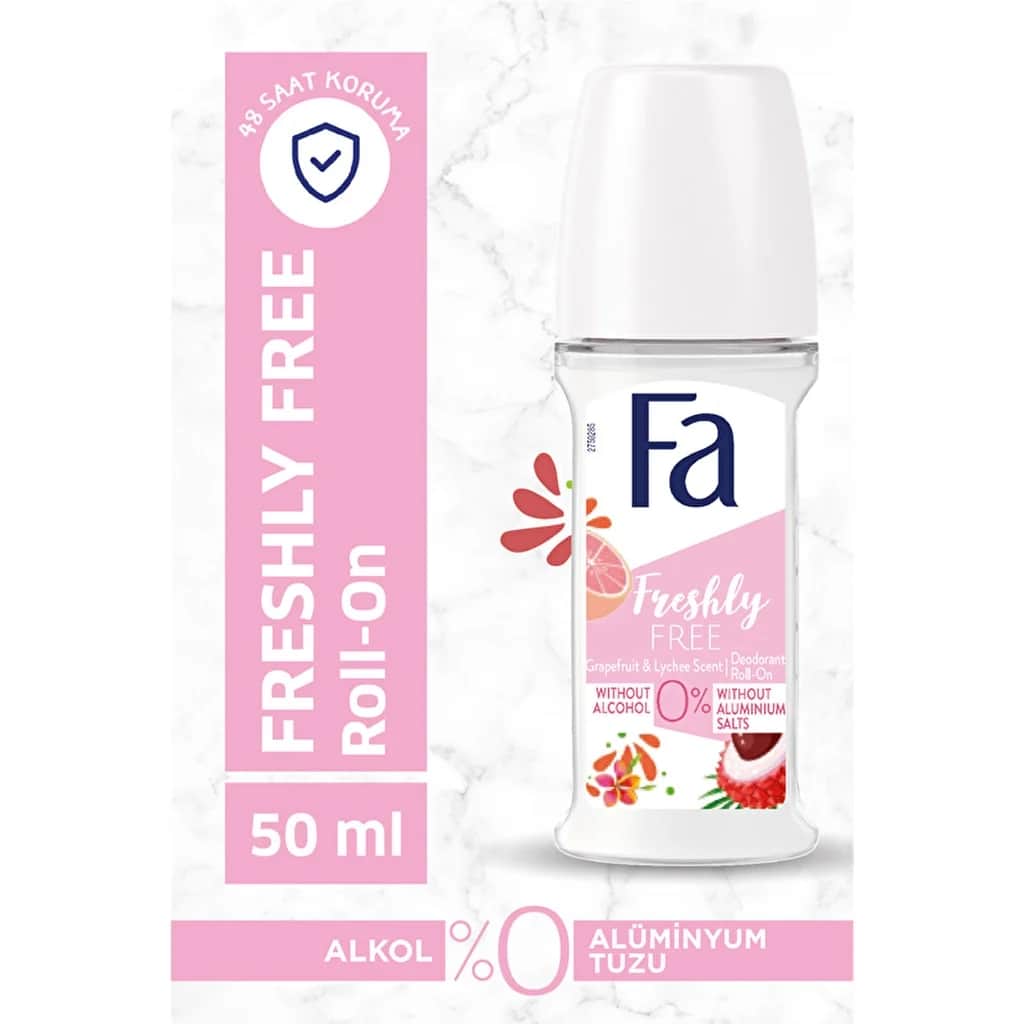 FA Grapefruit &amp; Lychee Roll-On Deodorant 50 ml