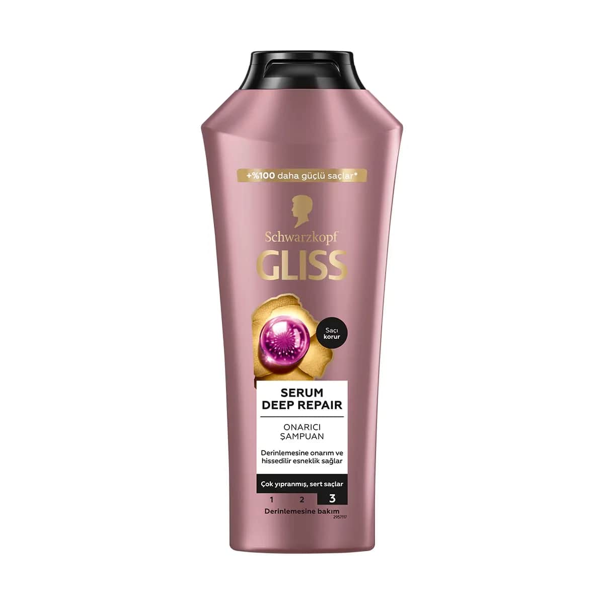 Gliss Serum Tiefenreparatur Shampoo mit Hyaluron &amp; Cranberry 400ml