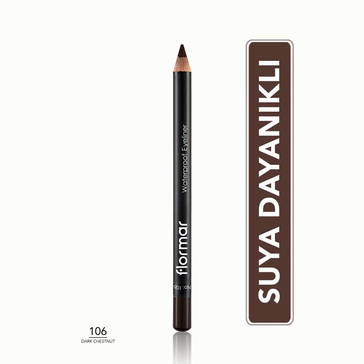 Flormar Wasserfester Eyeliner 106 Dunkelbraun