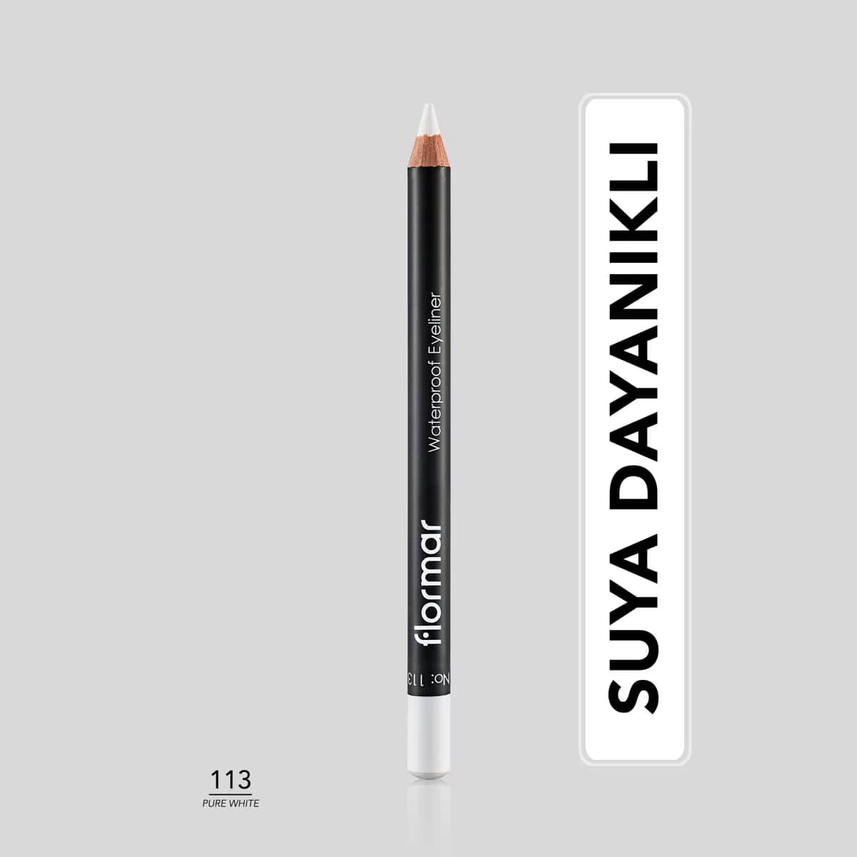 Flormar Wasserfester Eyeliner 113 - Langanhaltend Reinweiß