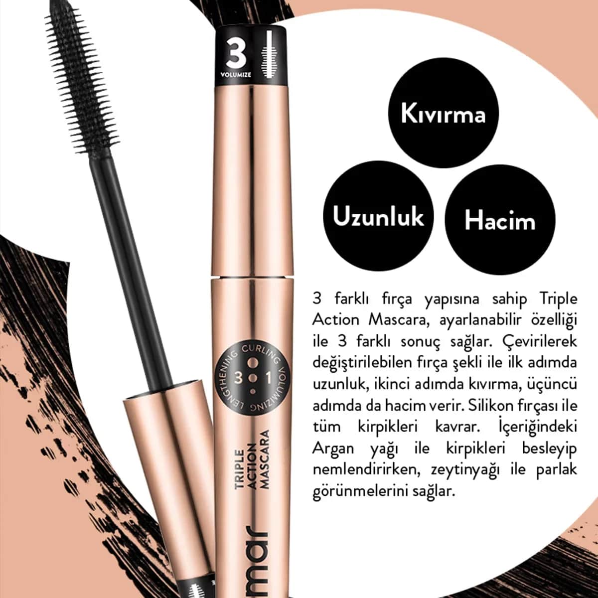 Flormar Triple Action Mascara