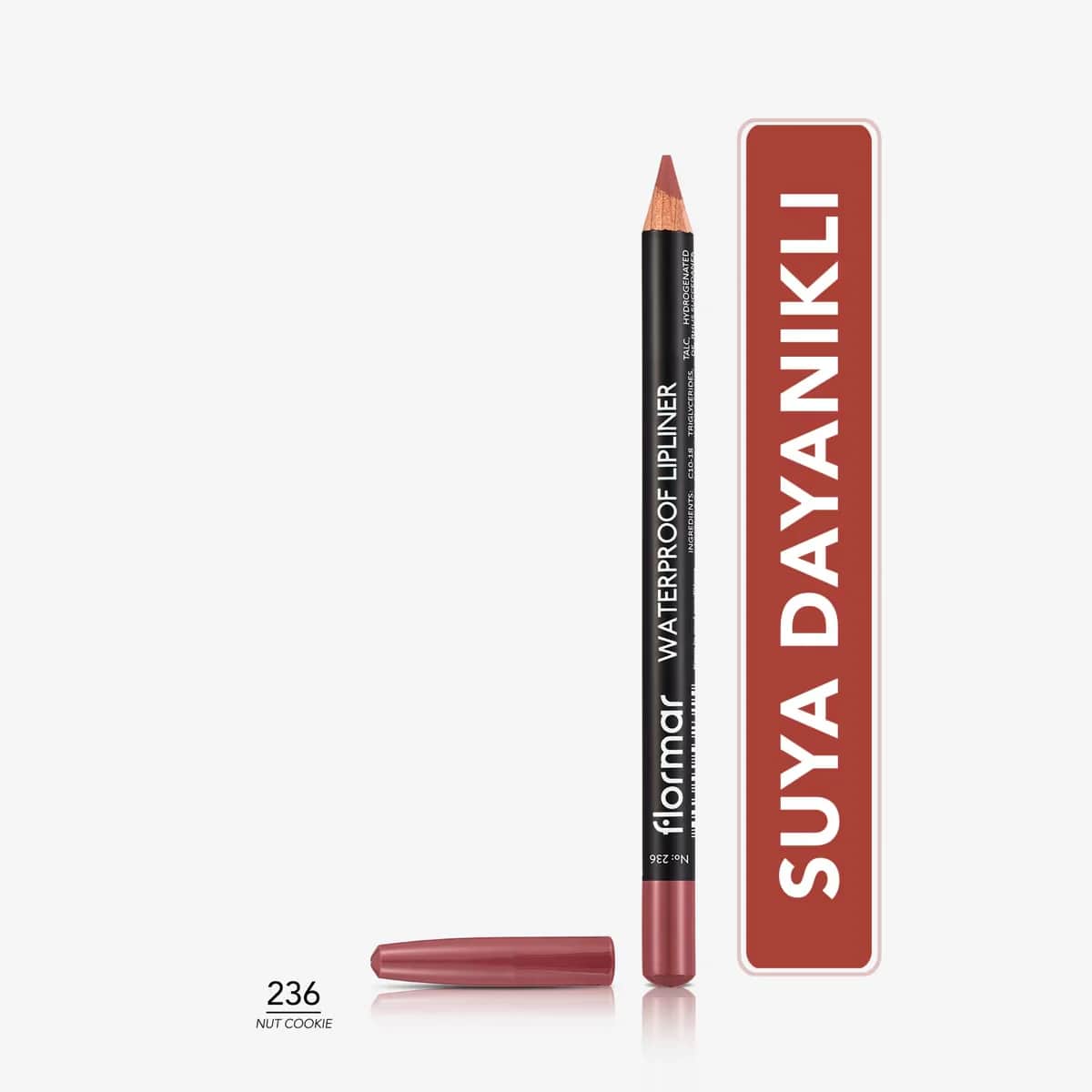 Flormar Matte Waterproof Lippenstiftstift 236 Nut Cookie