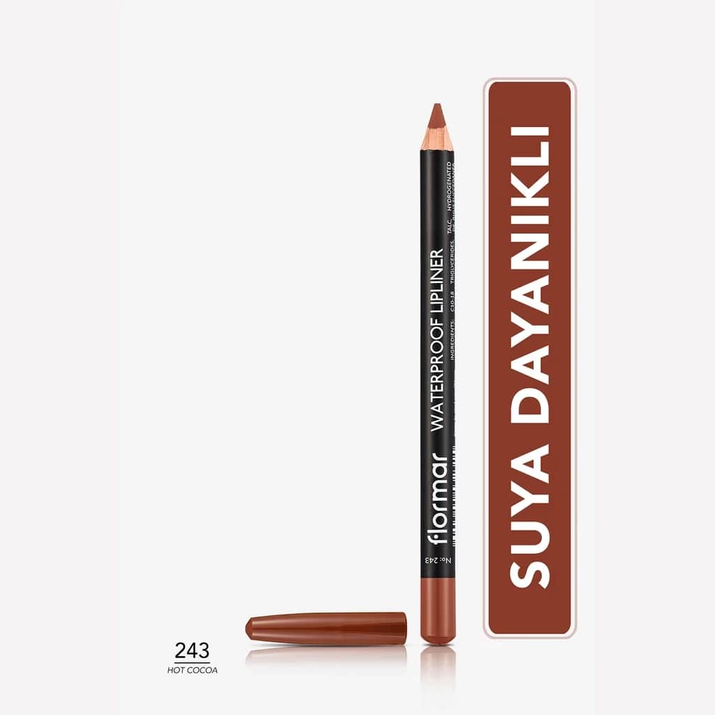 Flormar Matte Waterproof Lippenstift 243 Hot Cocoa - Intensive Farbe