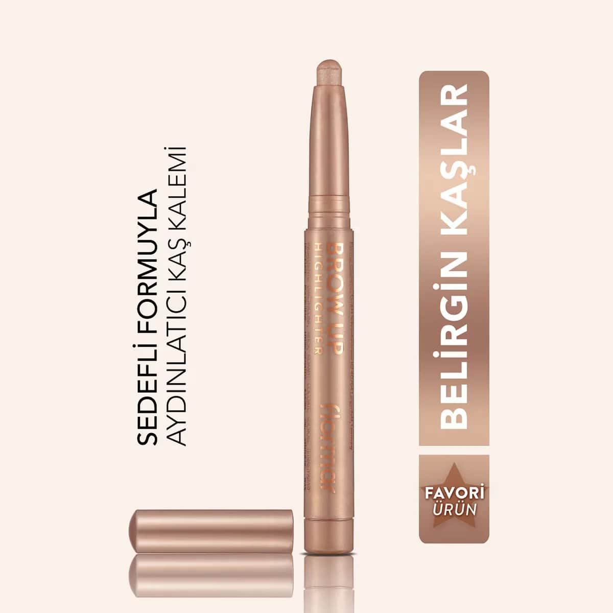 Flormar Brow Up Illuminator Pencil - Champagner Highlighter Stick