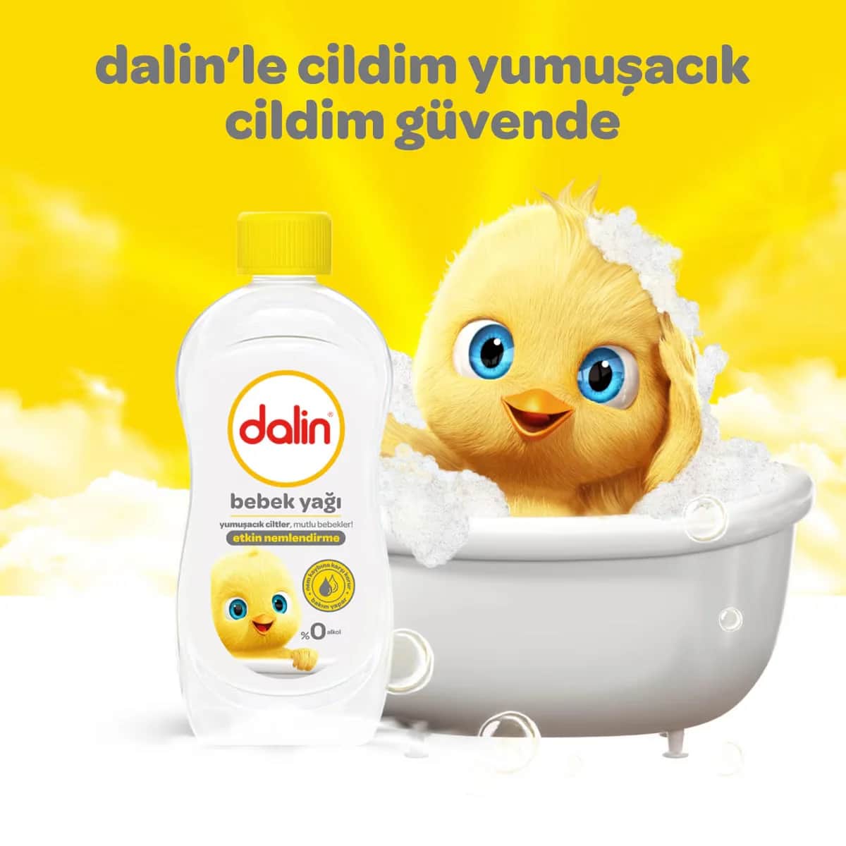 Dalin Classic Babyöl 500ml - Sanfte Feuchtigkeitspflege für Babyhaut