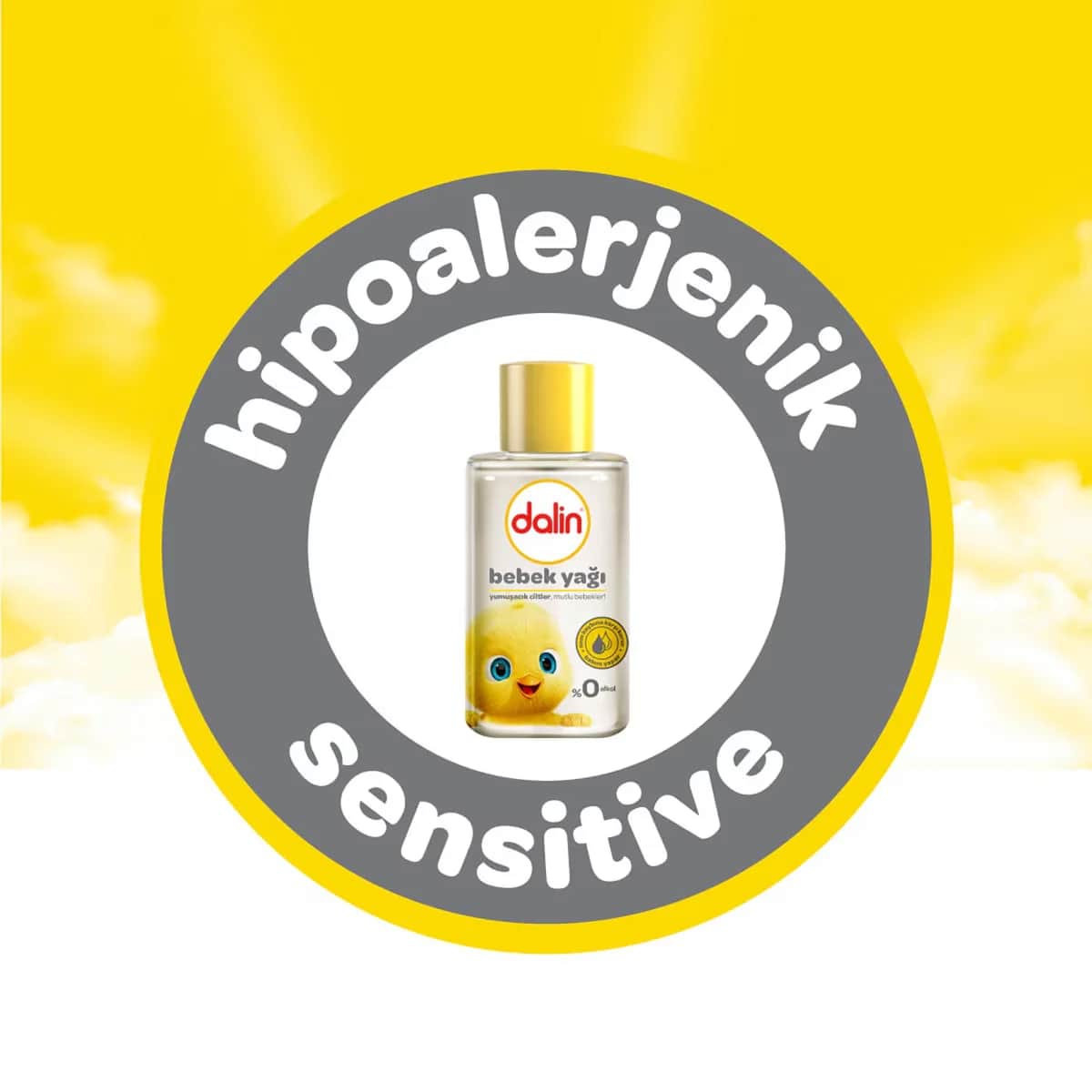 Dalin Babyöl 50ml - Hypoallergenes Feuchtigkeitsmittel für Babys