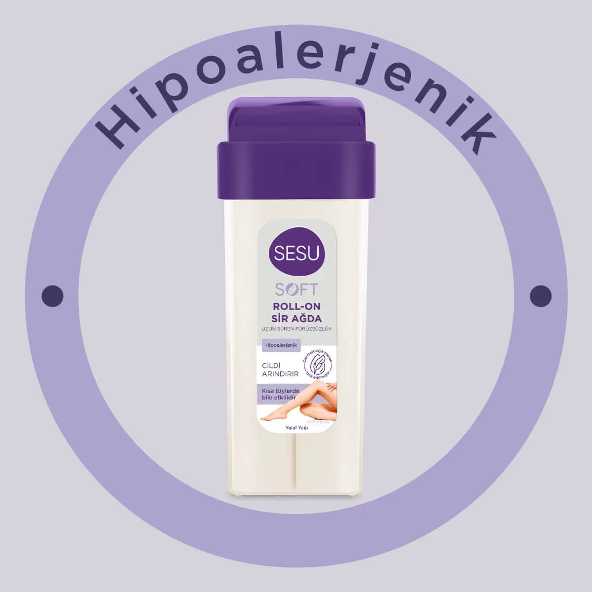 Sesu Soft Roll-On Wachs Set für glatte Haarentfernung und Hautpflege