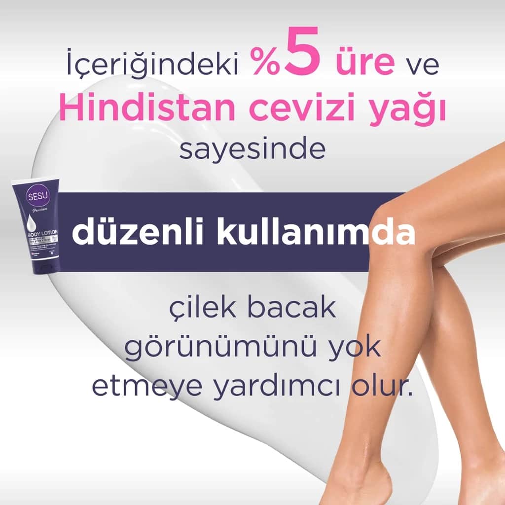Sesu Körperlotion 175ml - Feuchtigkeitsspendende Urea &amp; Kokosöl
