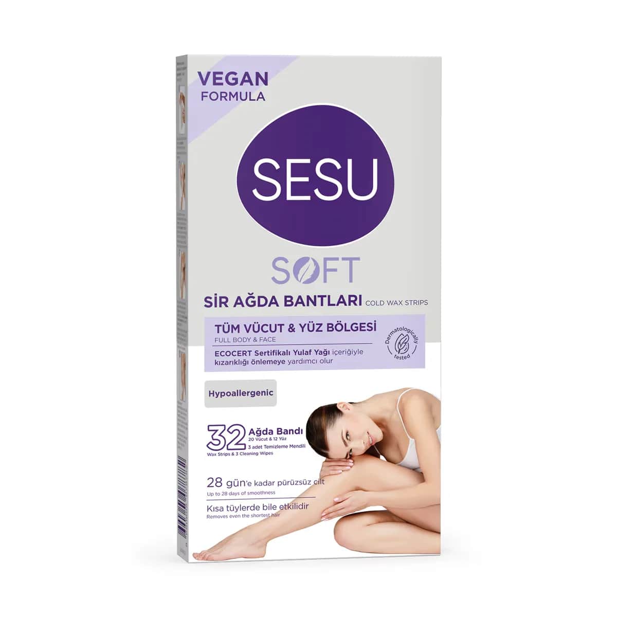 Sesu Soft Haferwachs-Streifen - 32 Stück
