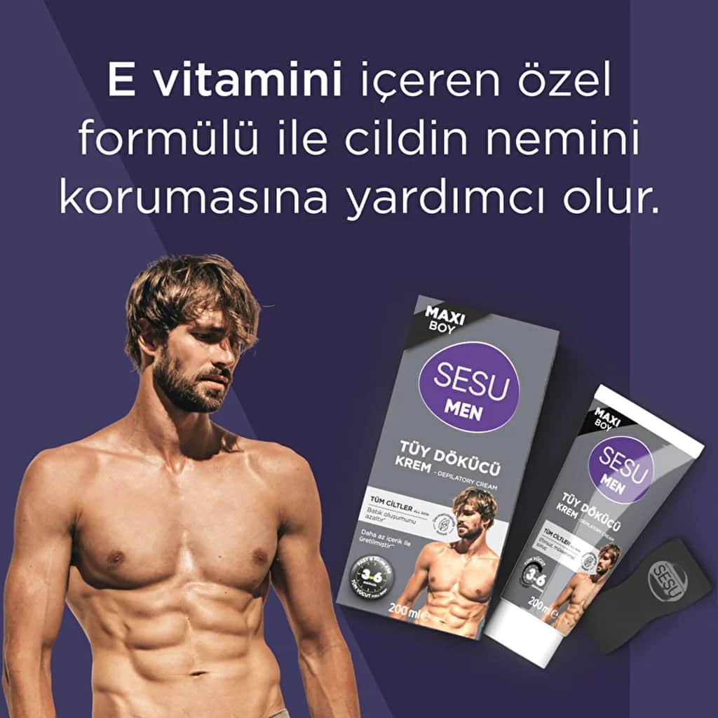 Sesu Männer Haarentfernungscreme 200ml