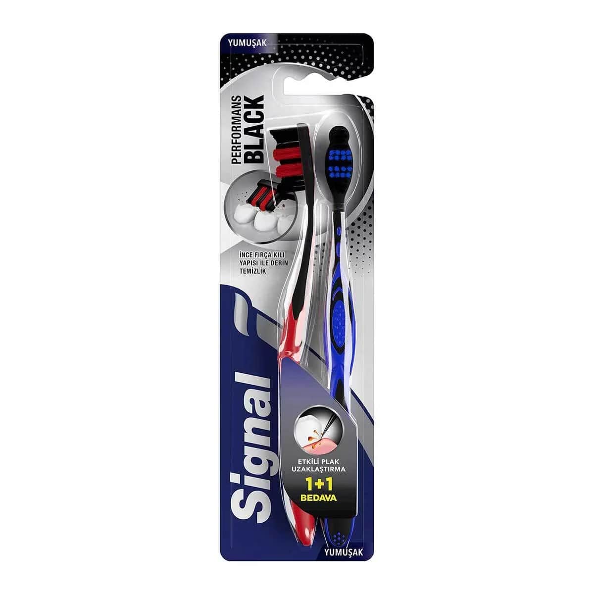 Signal Performance Black Zahnbürste 1+1