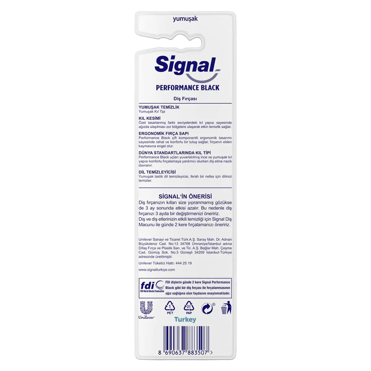 Signal Performance Black Zahnbürste 1+1