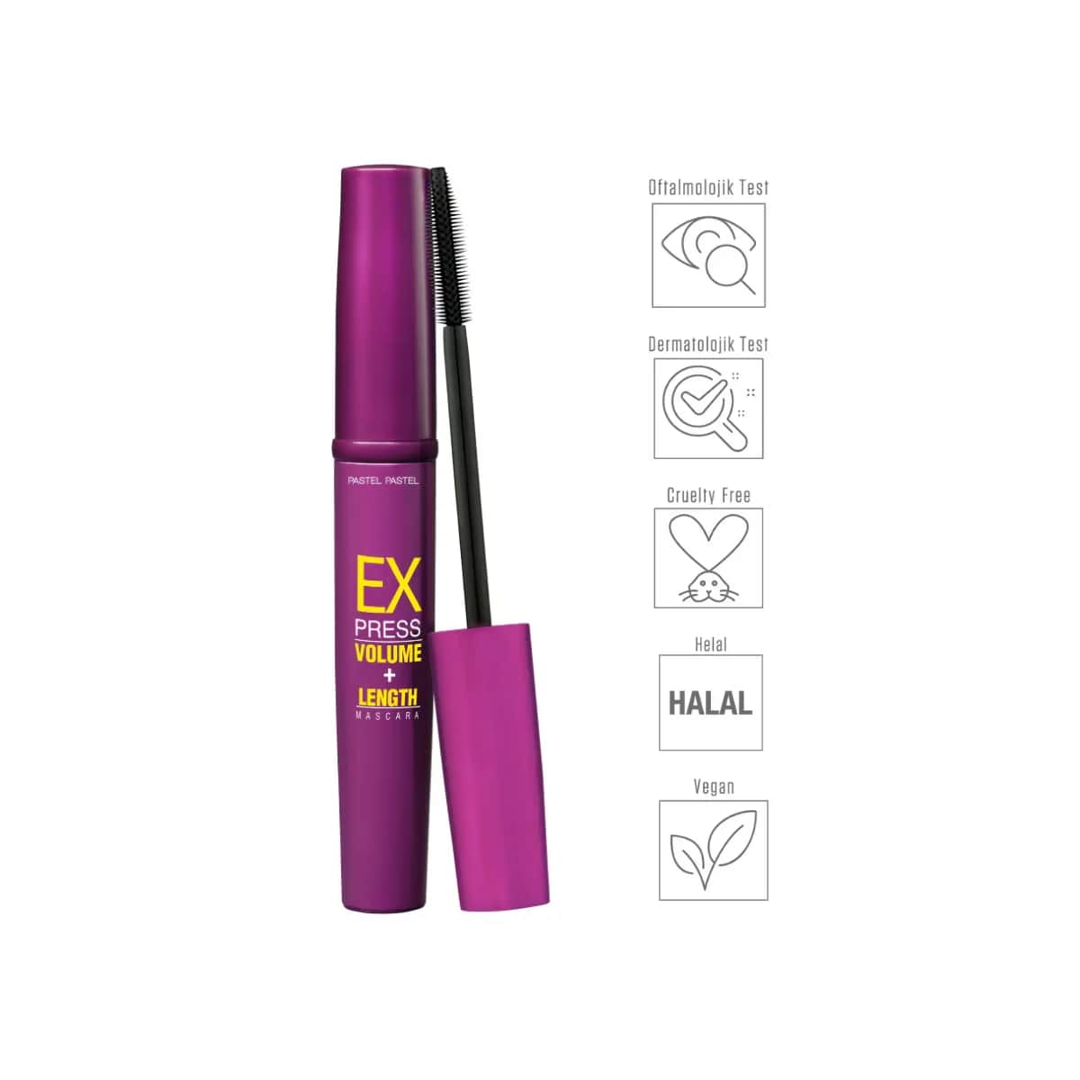 Pastel Volumen- und Längen-Mascara - Intensives Schwarz 10ml