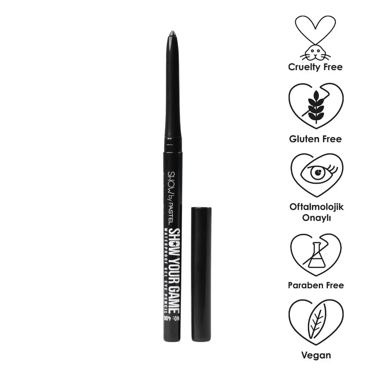 Show Waterproof Eyeliner - 16h Wischfest Kajal von Pastel