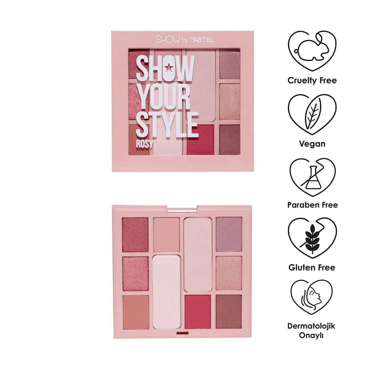 Show By Pastel Rosy Lidschatten Set