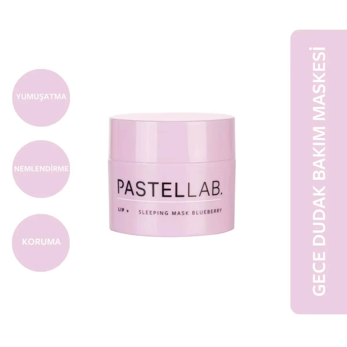 Pastellab Blaubeer Lippen Schlafmaske - Intensive Feuchtigkeitspflege