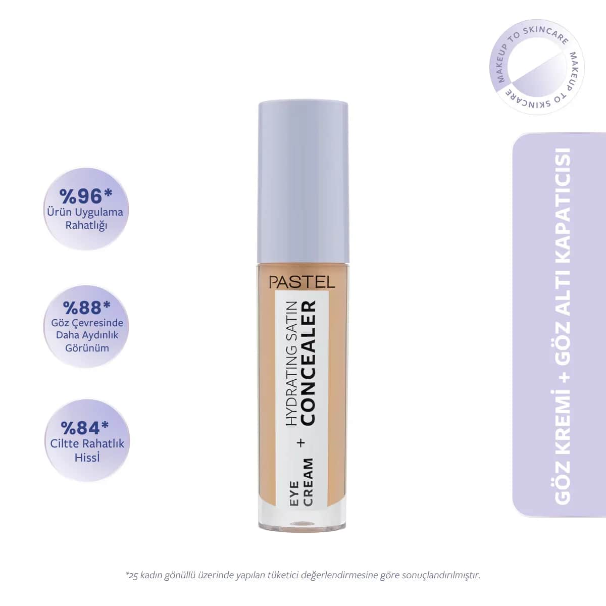 Pastell Feuchtigkeitsspendender Concealer &amp; Creme für die Augenpartie 66 Tief Mittel