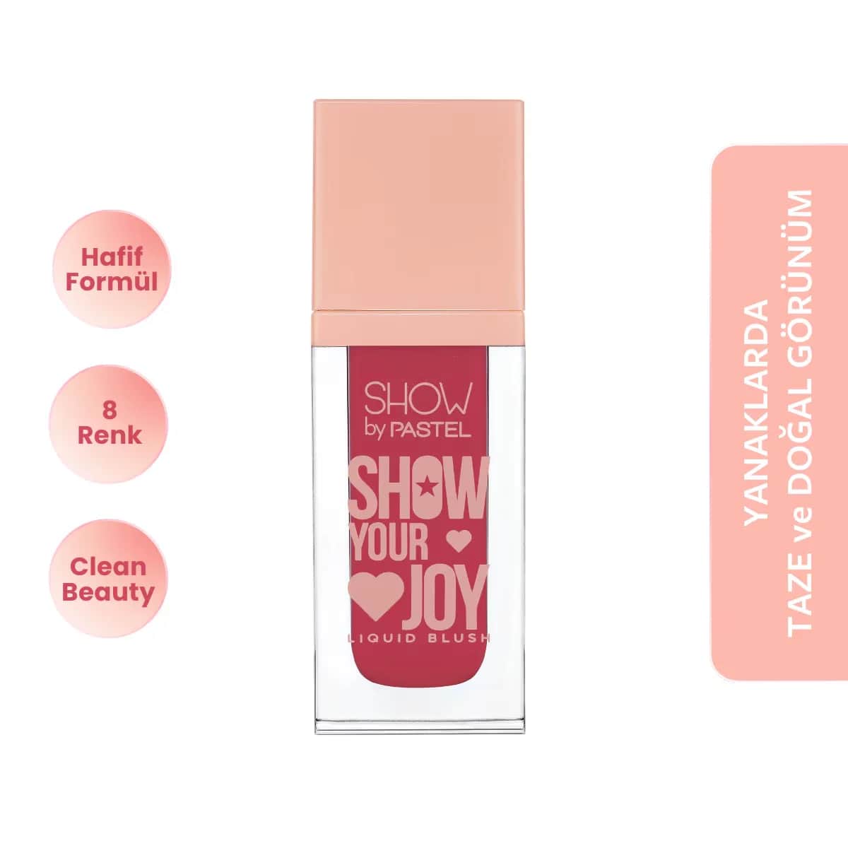 Show Liquid Blush – 24HR Feuchtigkeit, Vegan, 7 Farben von Pastel Joy