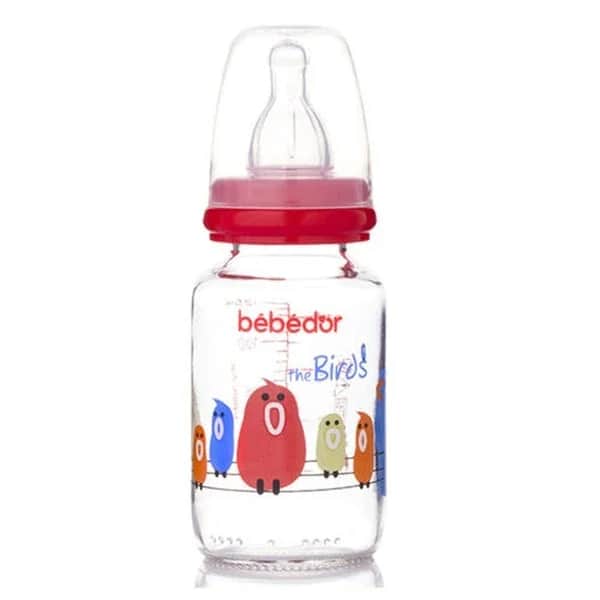 Bebedor 125ml Muster-Glas-Babyflasche - Langlebig &amp; Spaßig