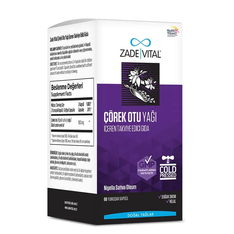 Zade Vital Schwarzkümmelöl 60 Kapseln