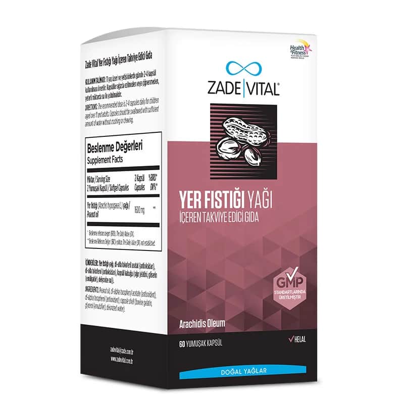 Erdnussöl 60 Weichkapseln von Zade Vital