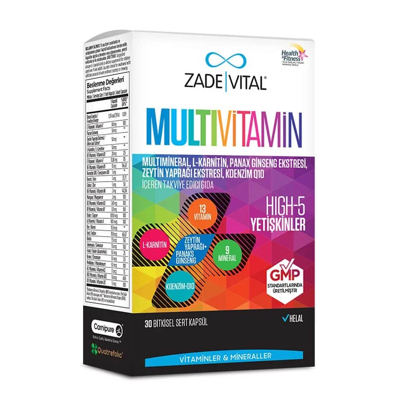 Zade Vital Multivitamin 30 Kräuterkapseln
